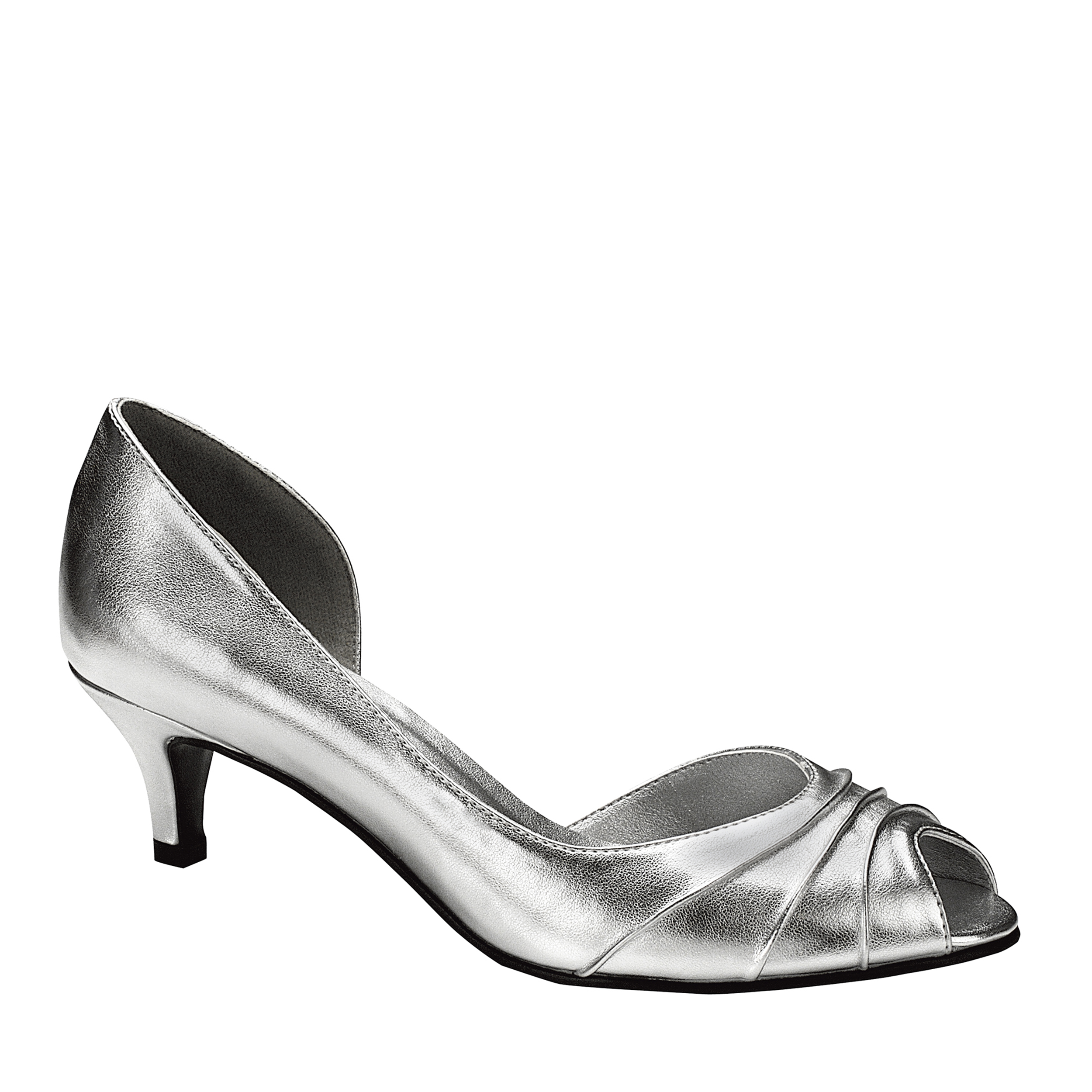 Touch Ups Women's Abby Silver Pump - Wide Width Available