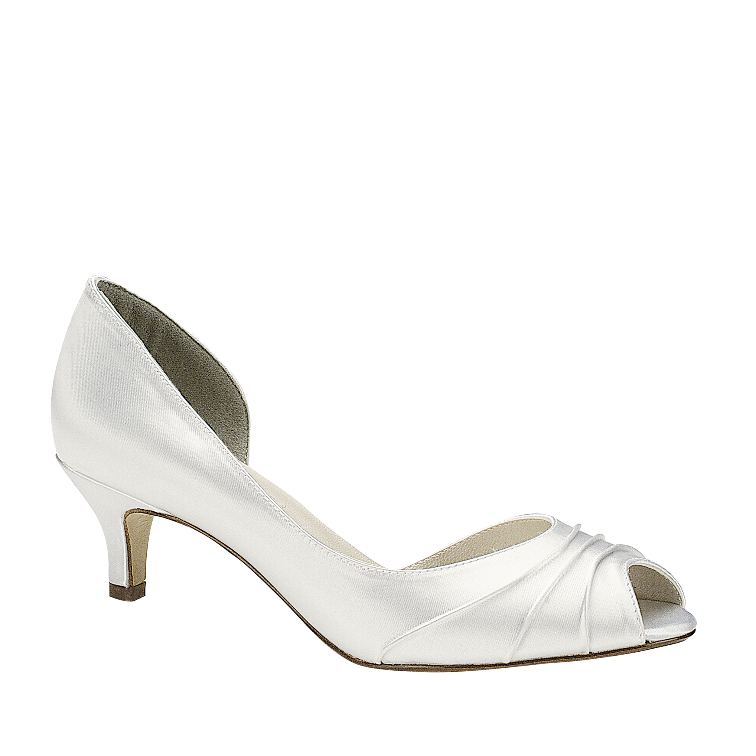 Touch Ups Women's Abby White Pump - Wide Width Available