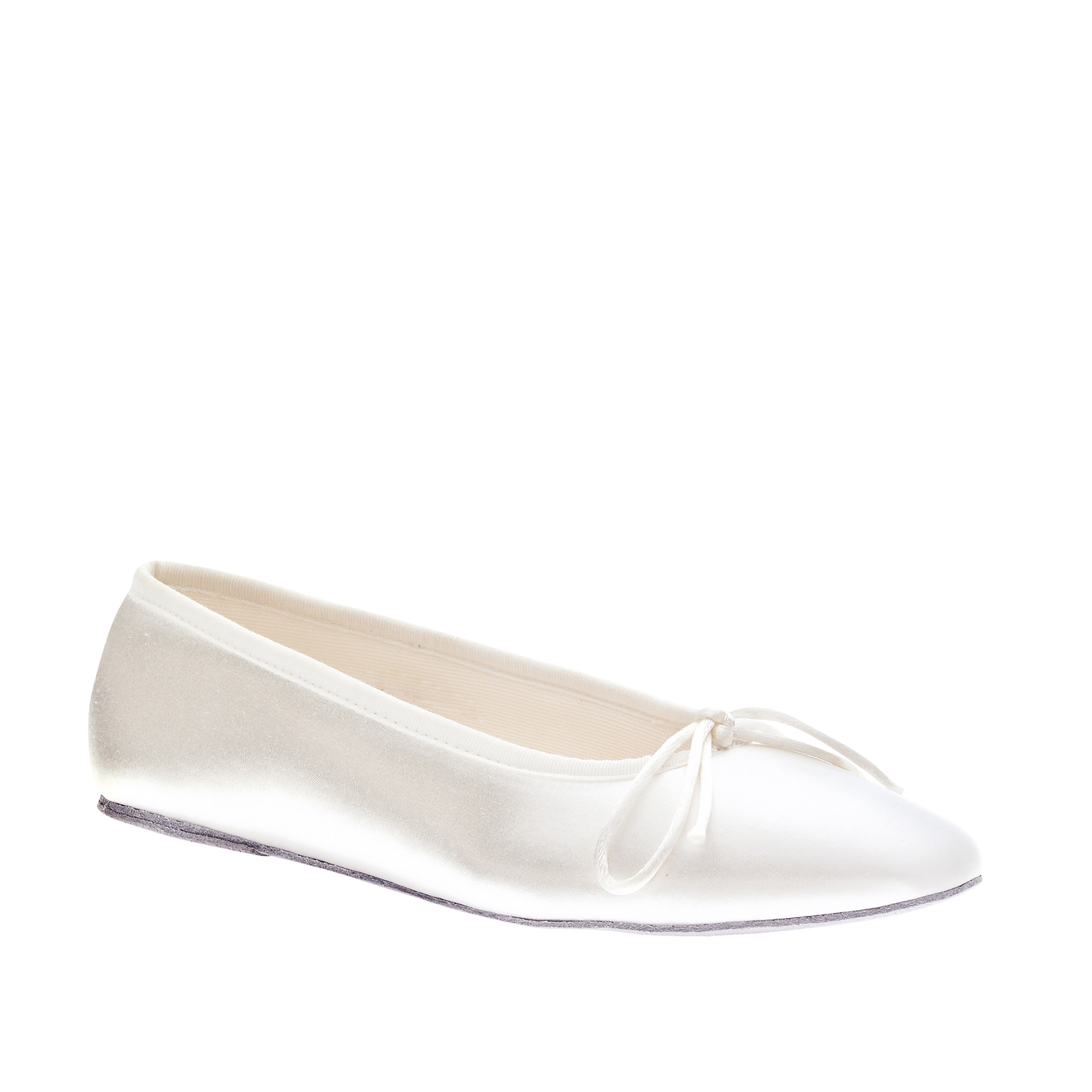 Touch Ups Women's Ballet White Flat Shoe - Wide Width Available