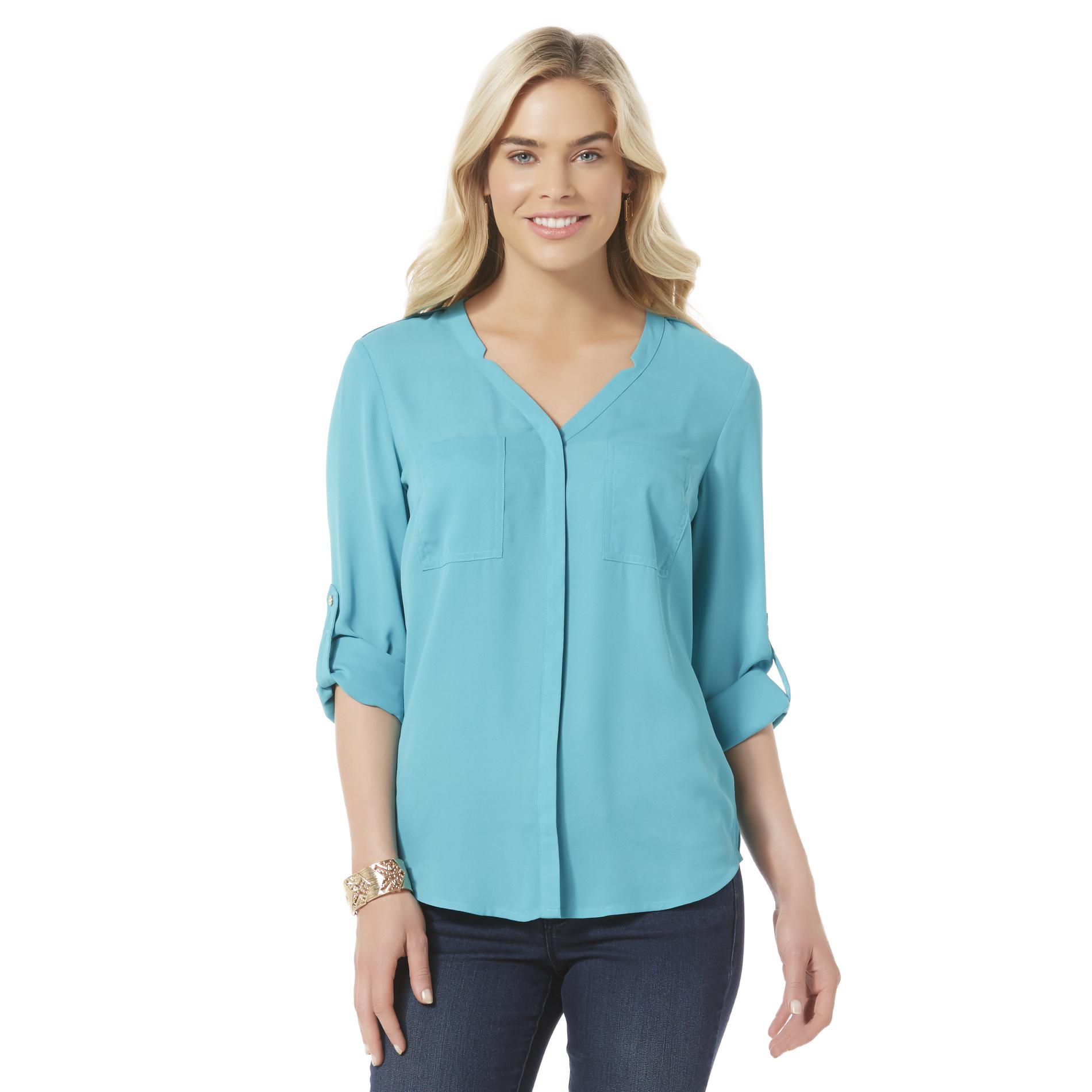 Metaphor Women's Chiffon Utility Shirt