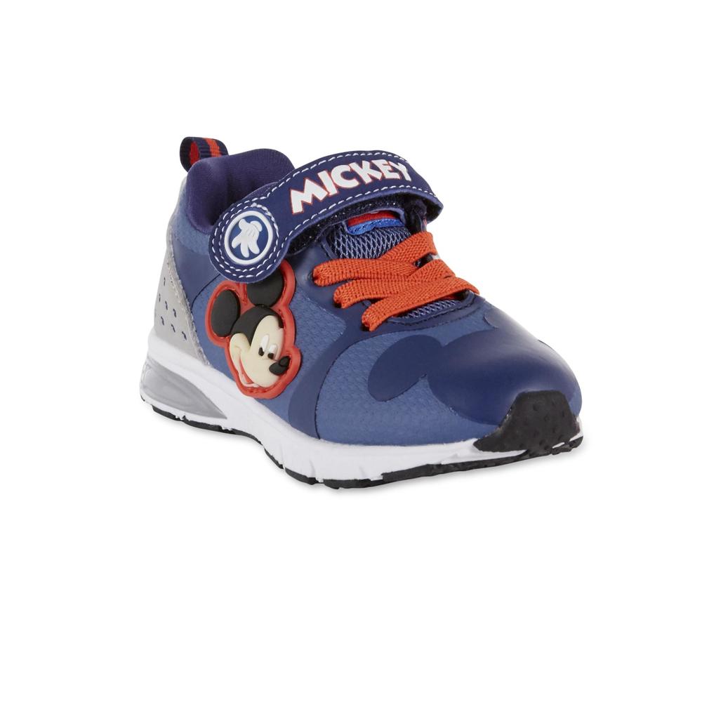 Disney Toddler Boys' Mickey Mouse Light-Up Blue Athletic Shoe