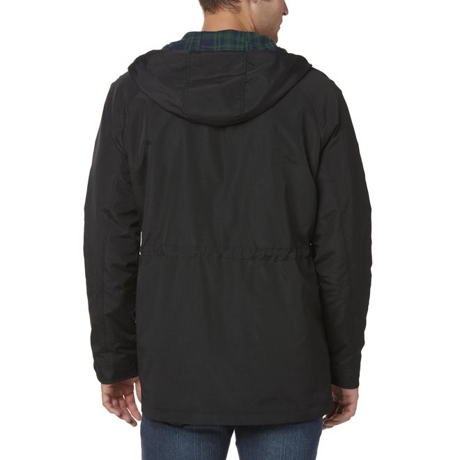 Simply Styled Men's Hooded Raincoat