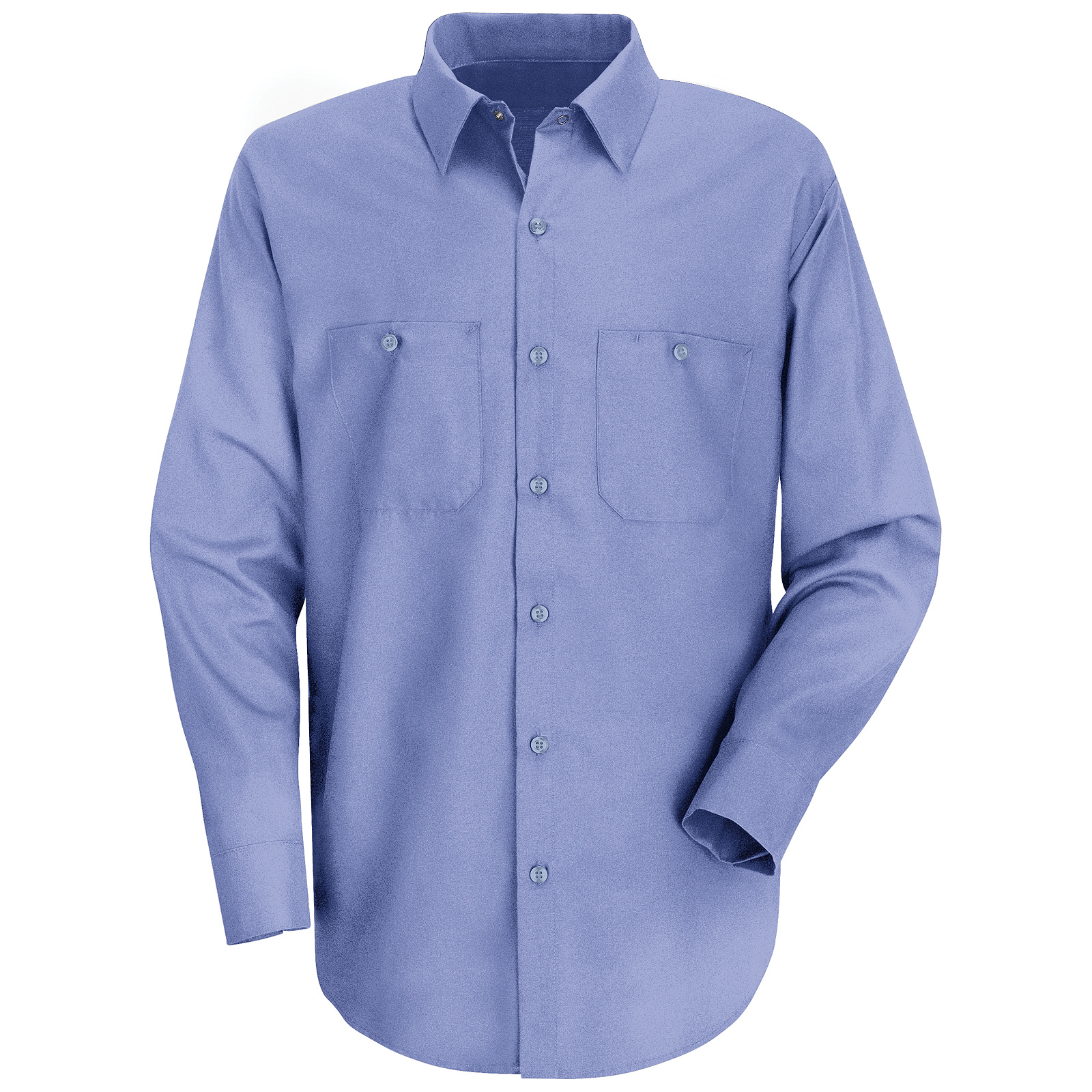 Red Kap Men's Long-Sleeve Wrinkle-Resistant Cotton Work Shirt