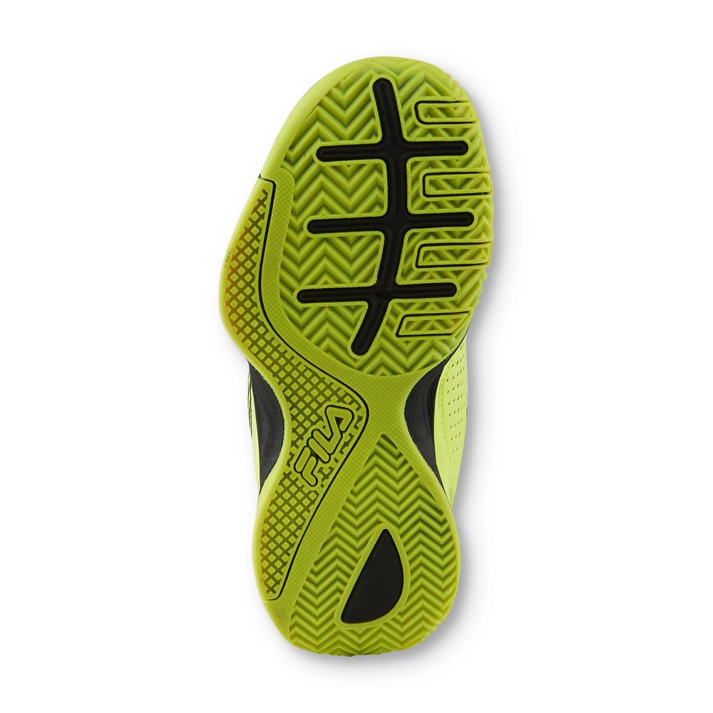 Fila Boy's Entrapment Neon Yellow/Black High-Top Athletic Shoe