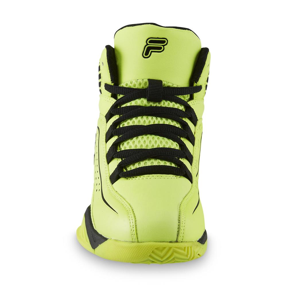 Fila Boy's Entrapment Neon Yellow/Black High-Top Athletic Shoe