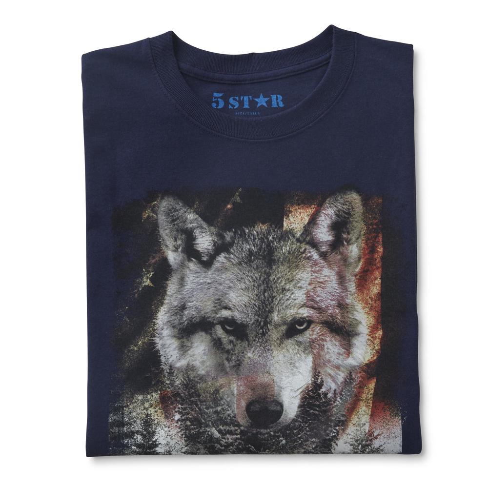 Screen Tee Market Brands Men's Graphic T-Shirt - Freedom & Wolf