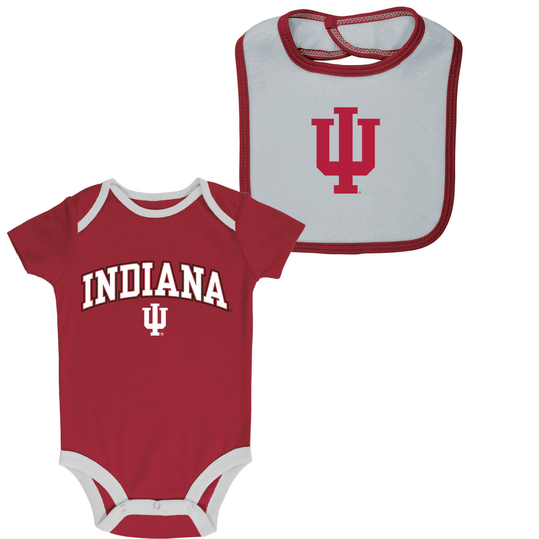 NCAA Infant Boys&#8217; Bodysuit & Bib Set - Indiana Hoosiers