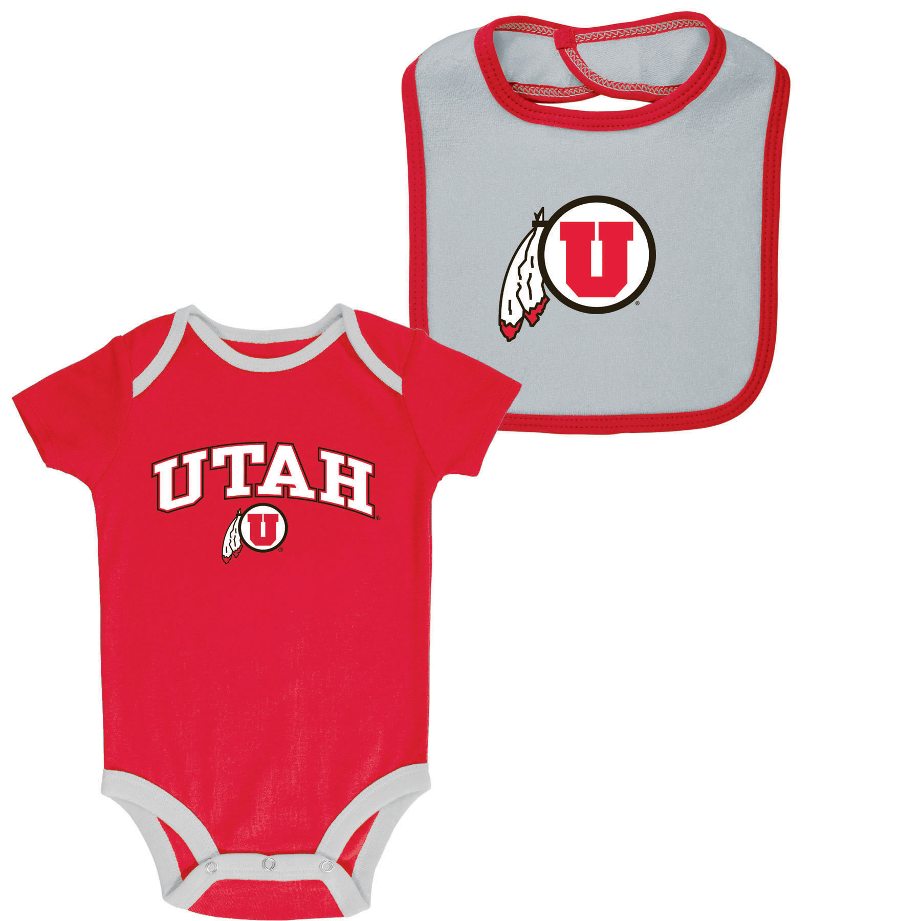 NCAA Infant Boys&#8217; Bodysuit & Bib Set - Utah Utes
