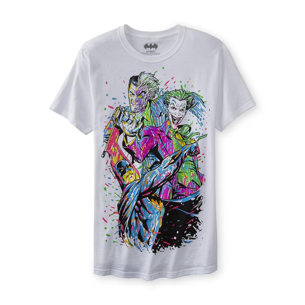 DC Comics Batman Young Men's Graphic T-Shirt - Colorful Villains