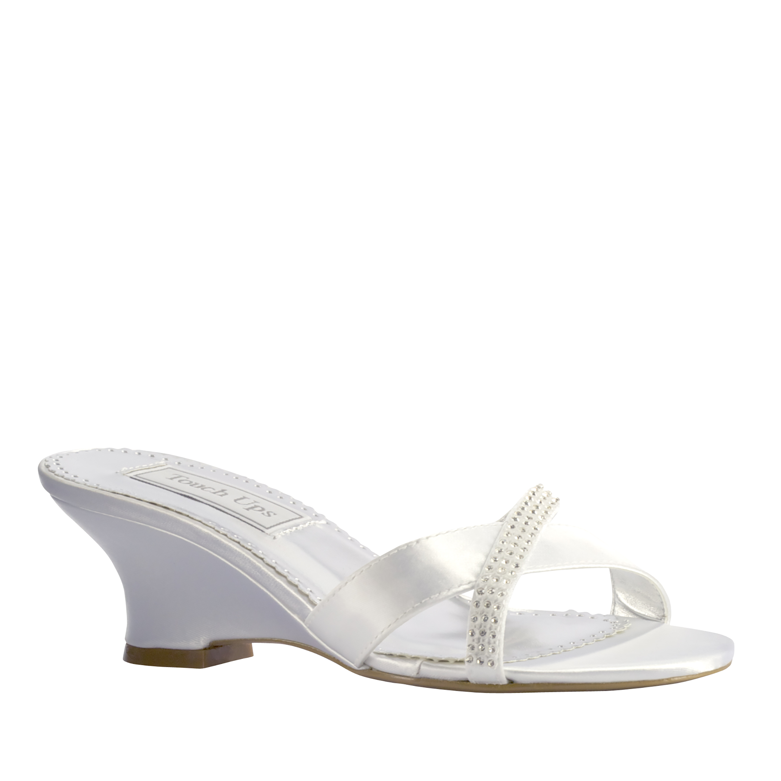 Touch Ups Women's Flair White Wedge Shoe