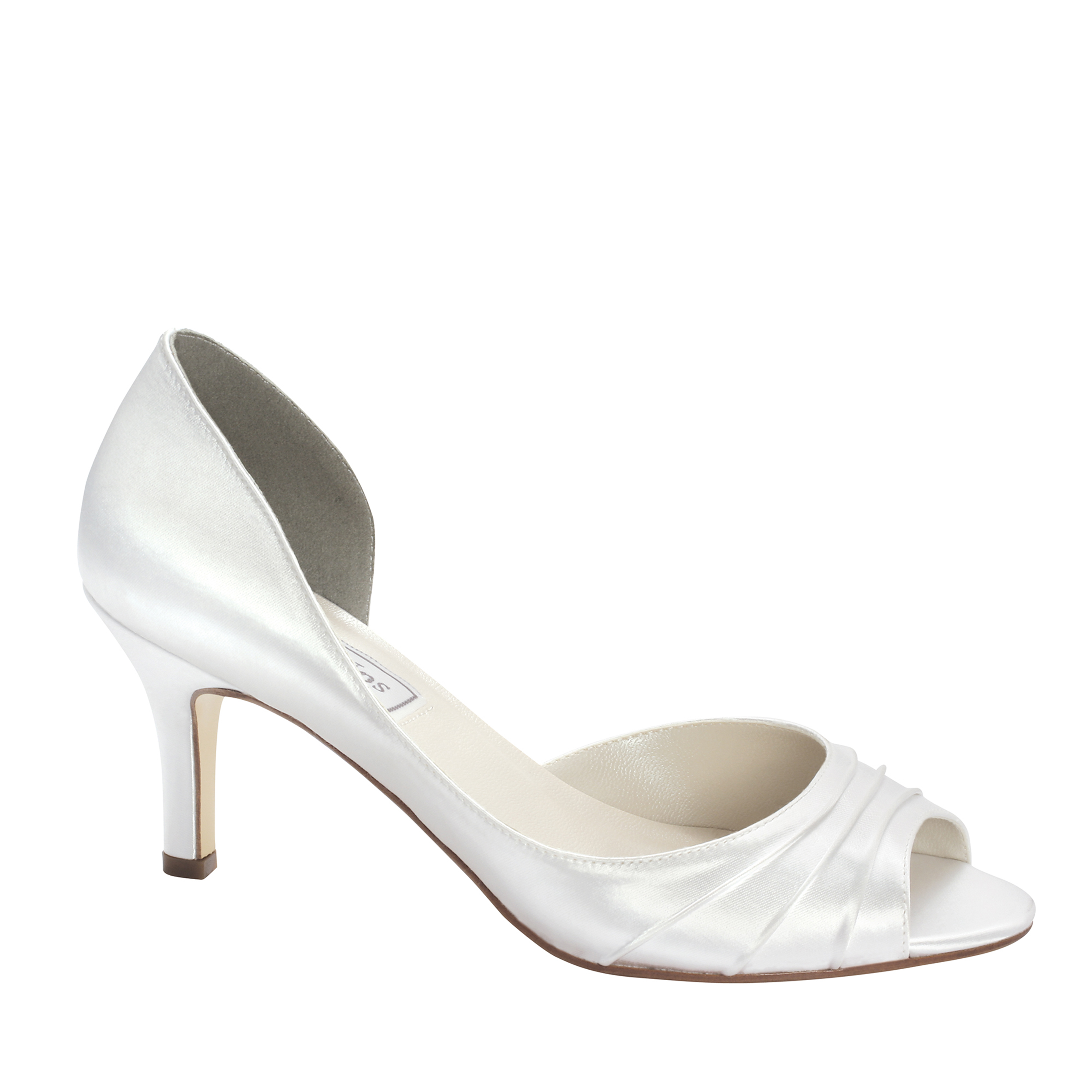 Touch Ups Women's Nadia White Pump - Wide Width Available
