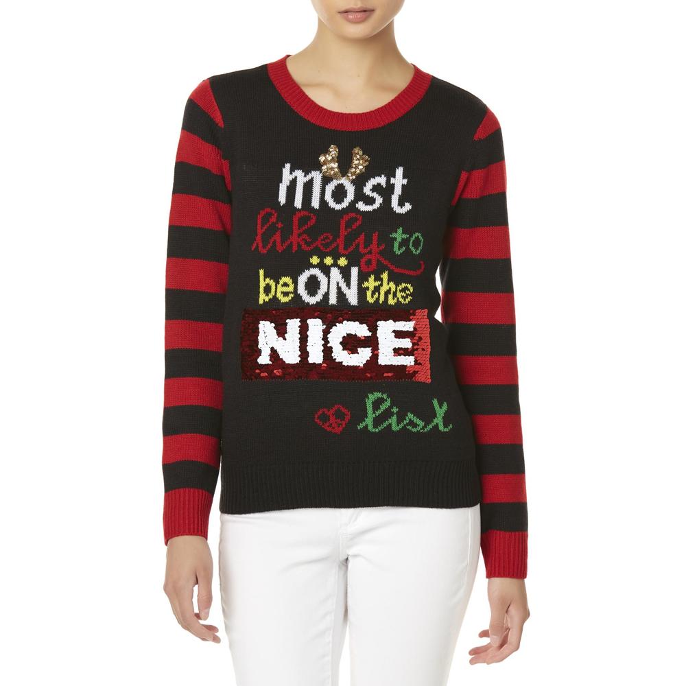 Joe Boxer Juniors' Christmas Sweater - Nice List