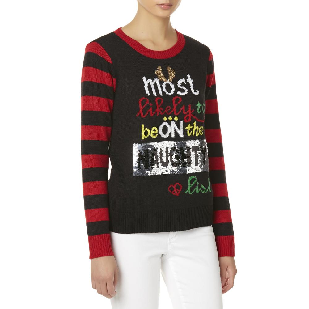 Joe Boxer Juniors' Christmas Sweater - Nice List