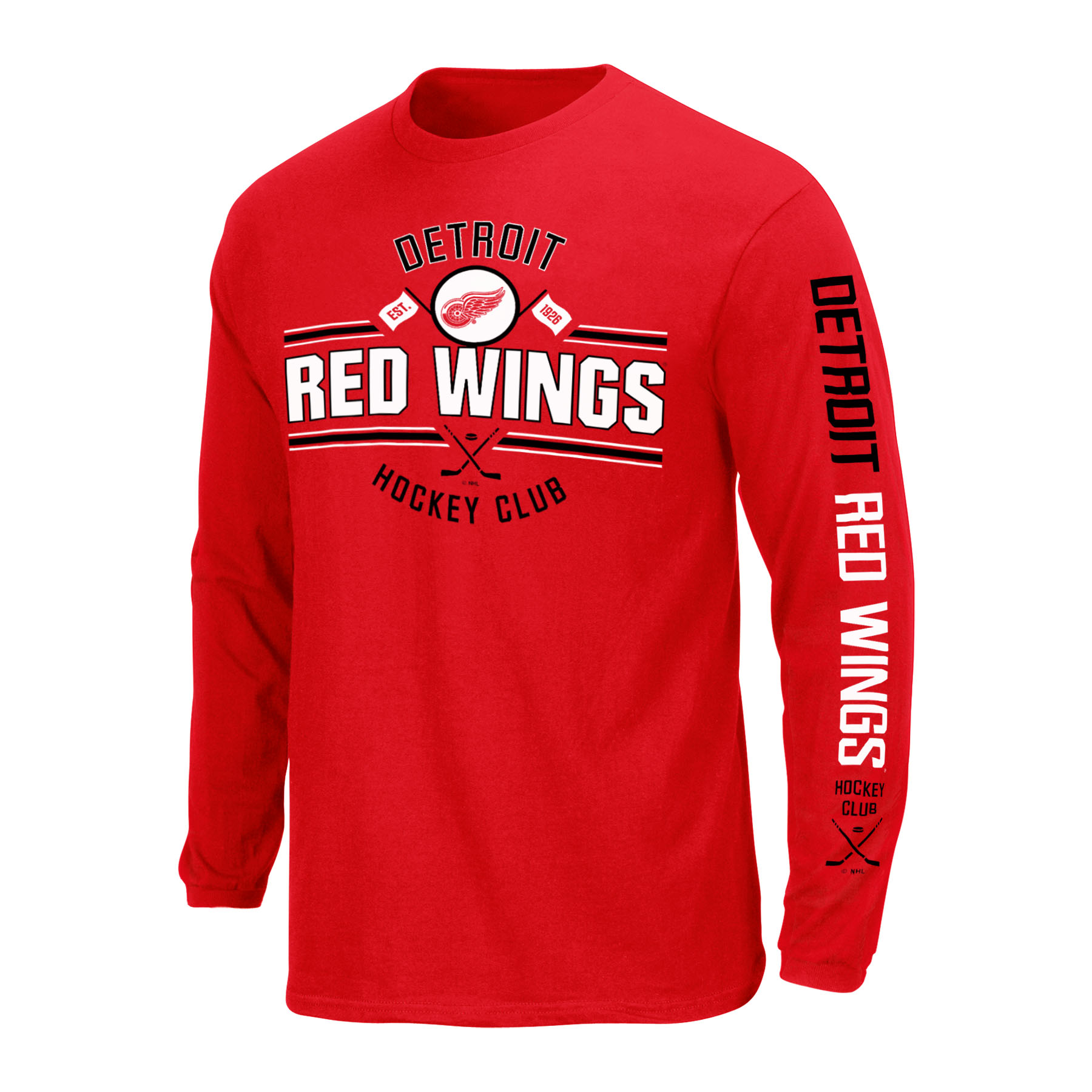 NHL Men’s Graphic LongSleeve TShirt  Detroit Red Wings