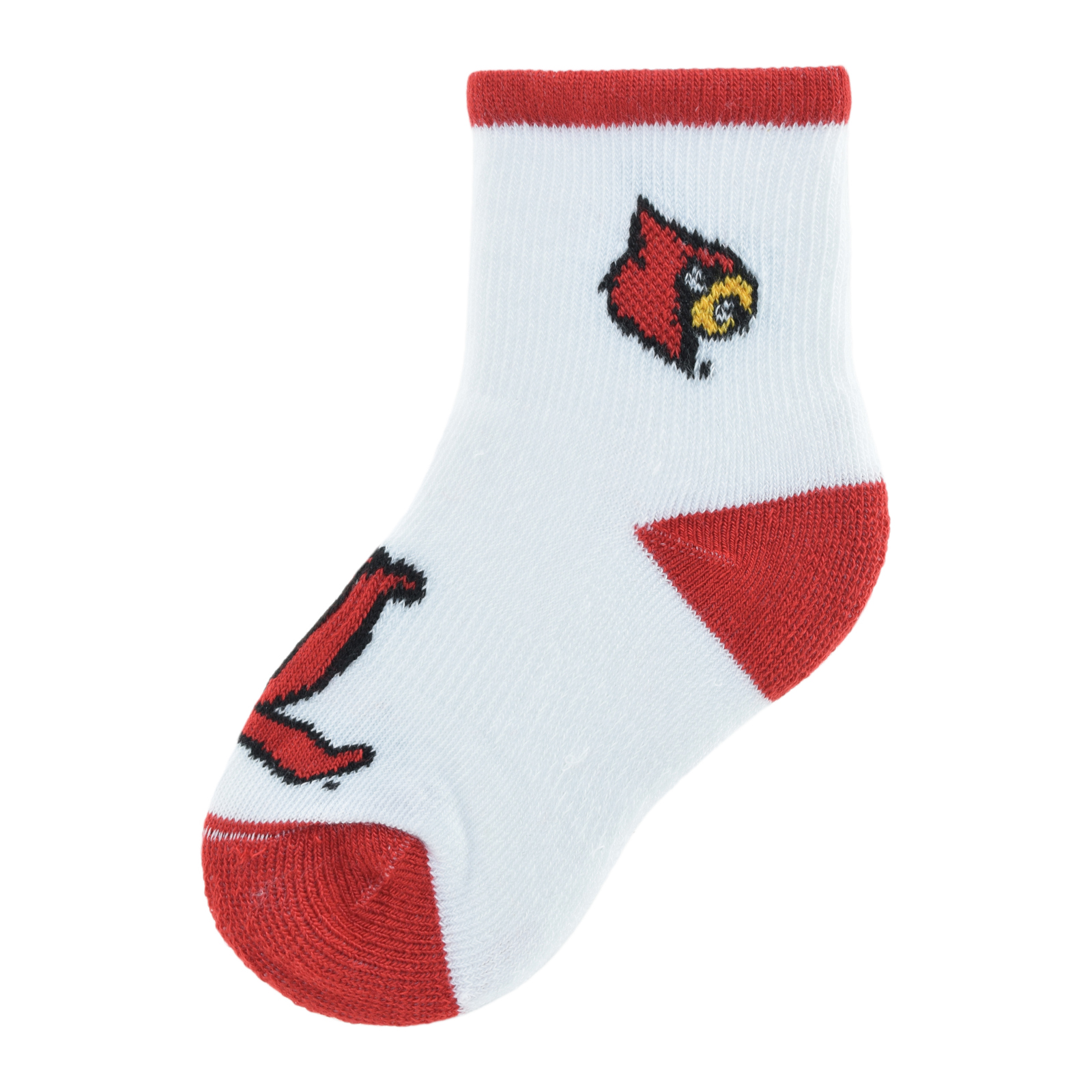 NCAA Infant Boys&#8217; Quarter Socks - Louisville Cardinals