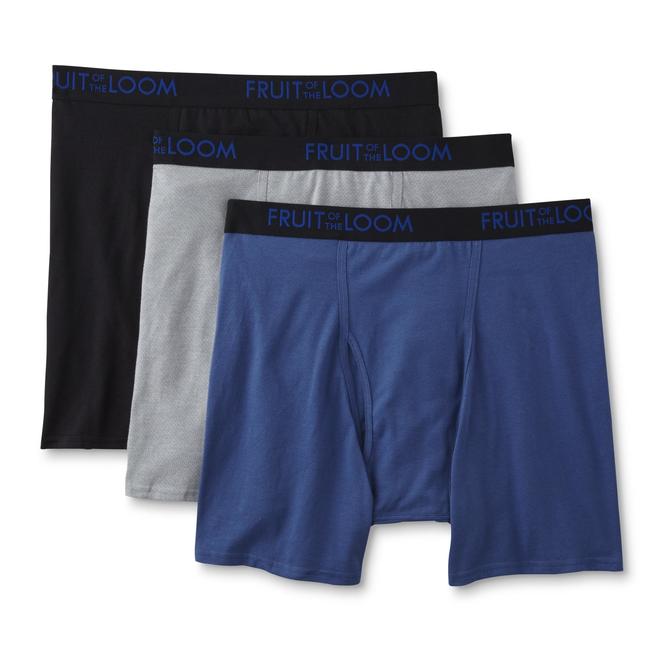 Fruit of the Loom Men's Big & Tall 3-Pack CoolBlend Boxer Briefs