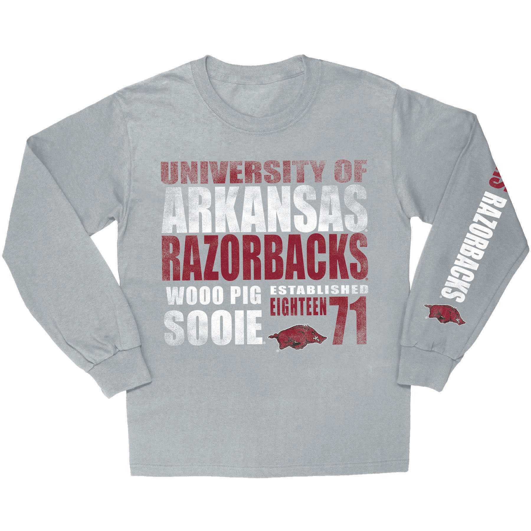 NCAA Boys&#8217; Long-Sleeve T-Shirt - Arkansas Razorbacks