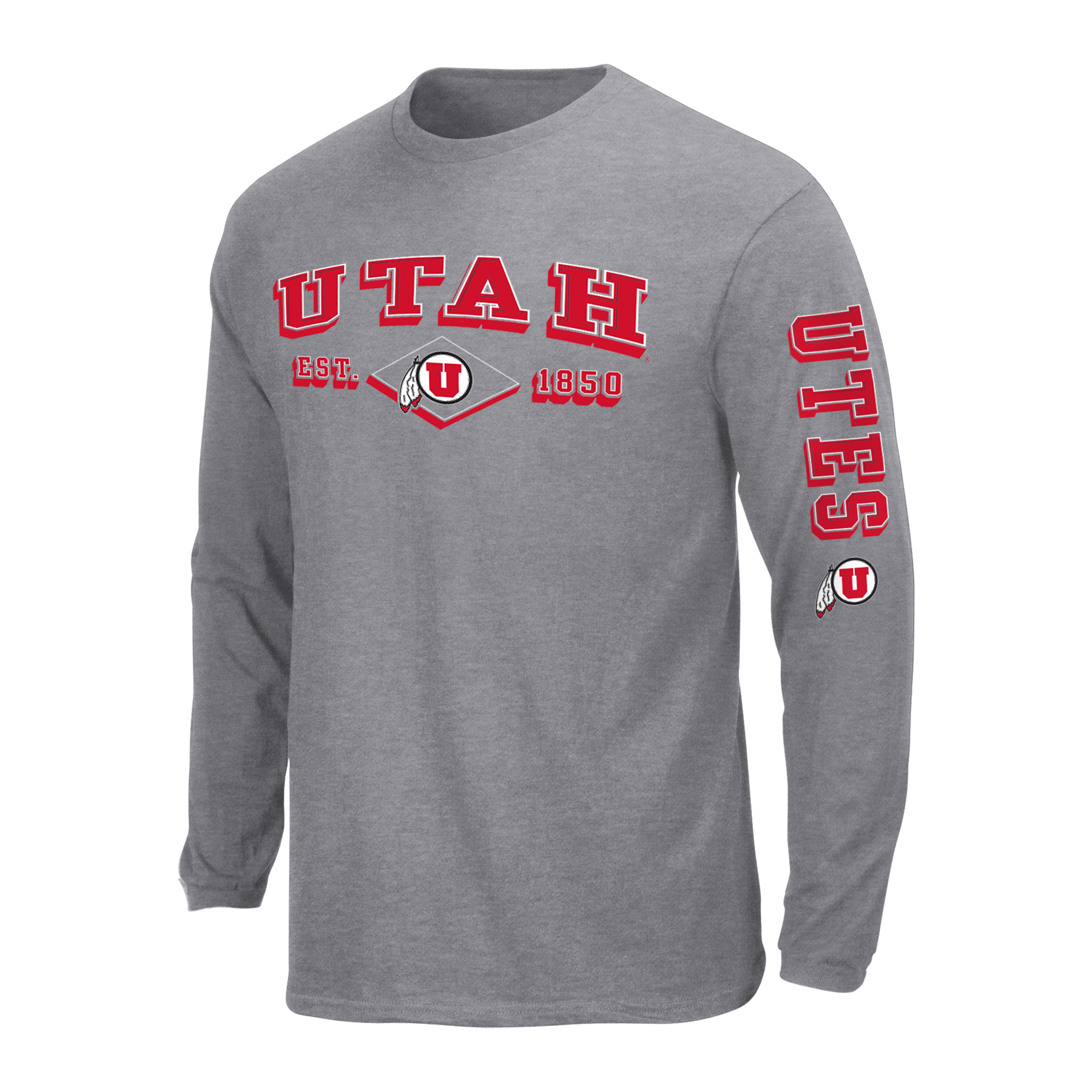 Men&#8217;s Big & Tall Long-Sleeve T-Shirt &#8211; Utah Utes