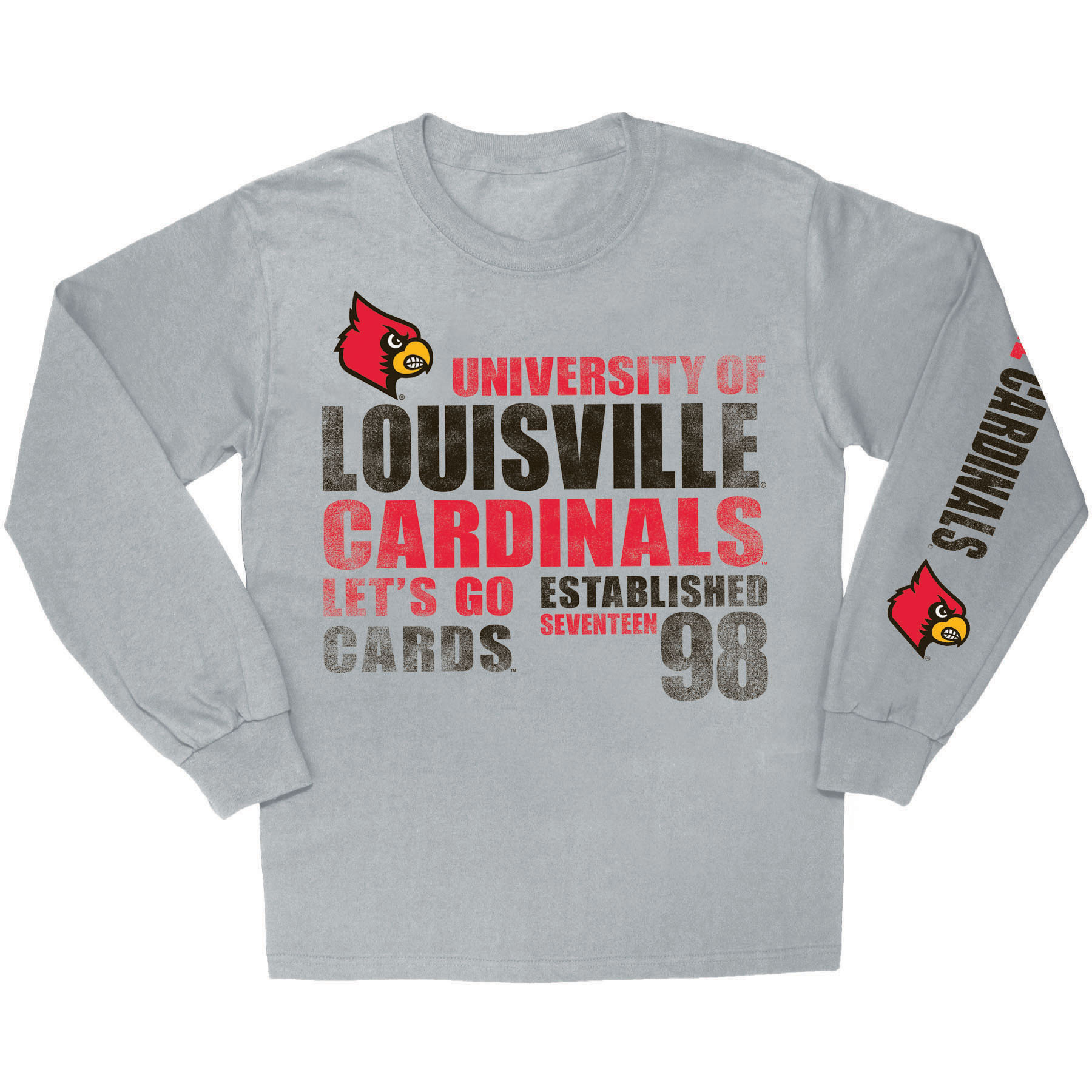 NCAA Boys&#8217; Long-Sleeve T-Shirt &#8211; Louisville Cardinals