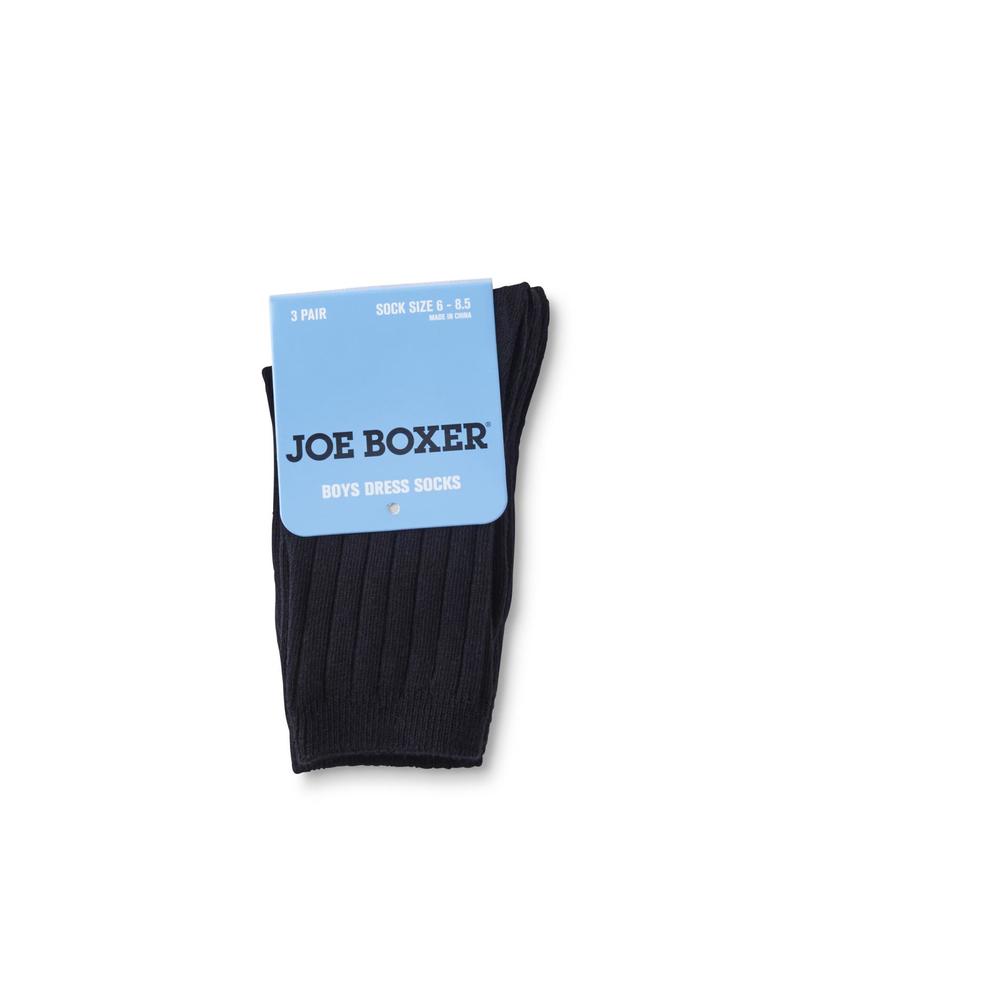 Joe Boxer Boys' 3-Pairs Dress Socks