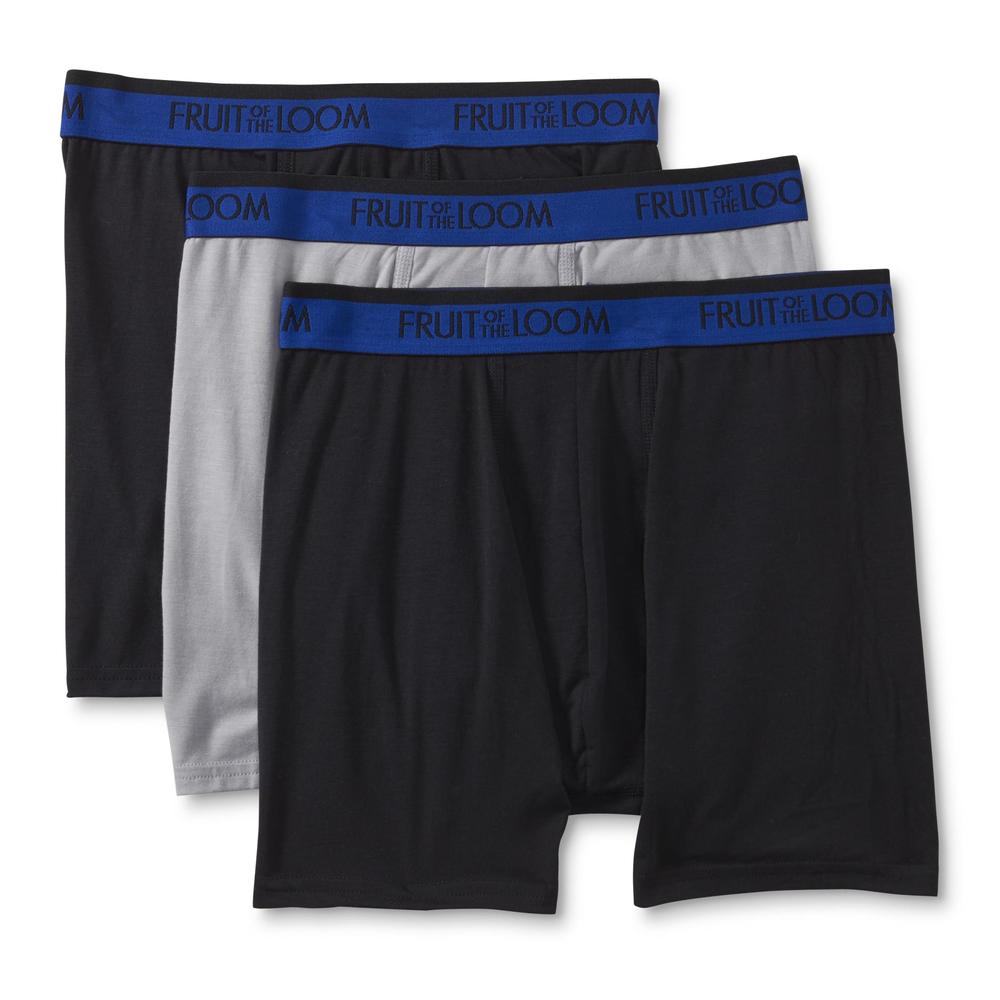 Fruit of the Loom Men's 3-Pack CoolBlend Boxer Briefs - Assorted