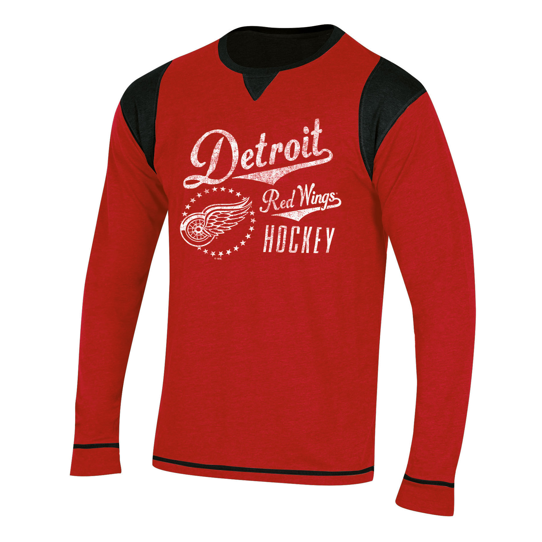 NHL Men’s Long-Sleeve Color-Block T-Shirt - Detroit Red Wings, Size: Medium NHL Men’s Long-Sleeve Color-Block T-Shirt - Detroit Red Wings, Size: Medium