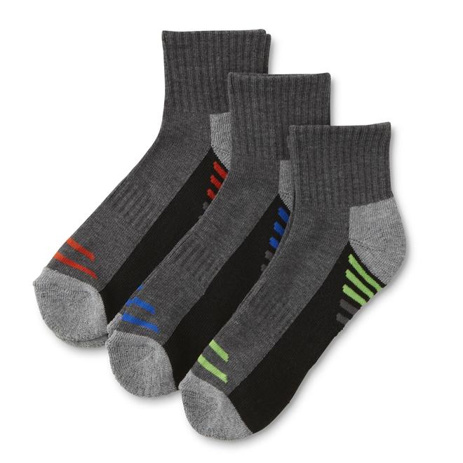 Joe Boxer Boys' 6Pairs Athletic QuarterHeight Socks Colorblock