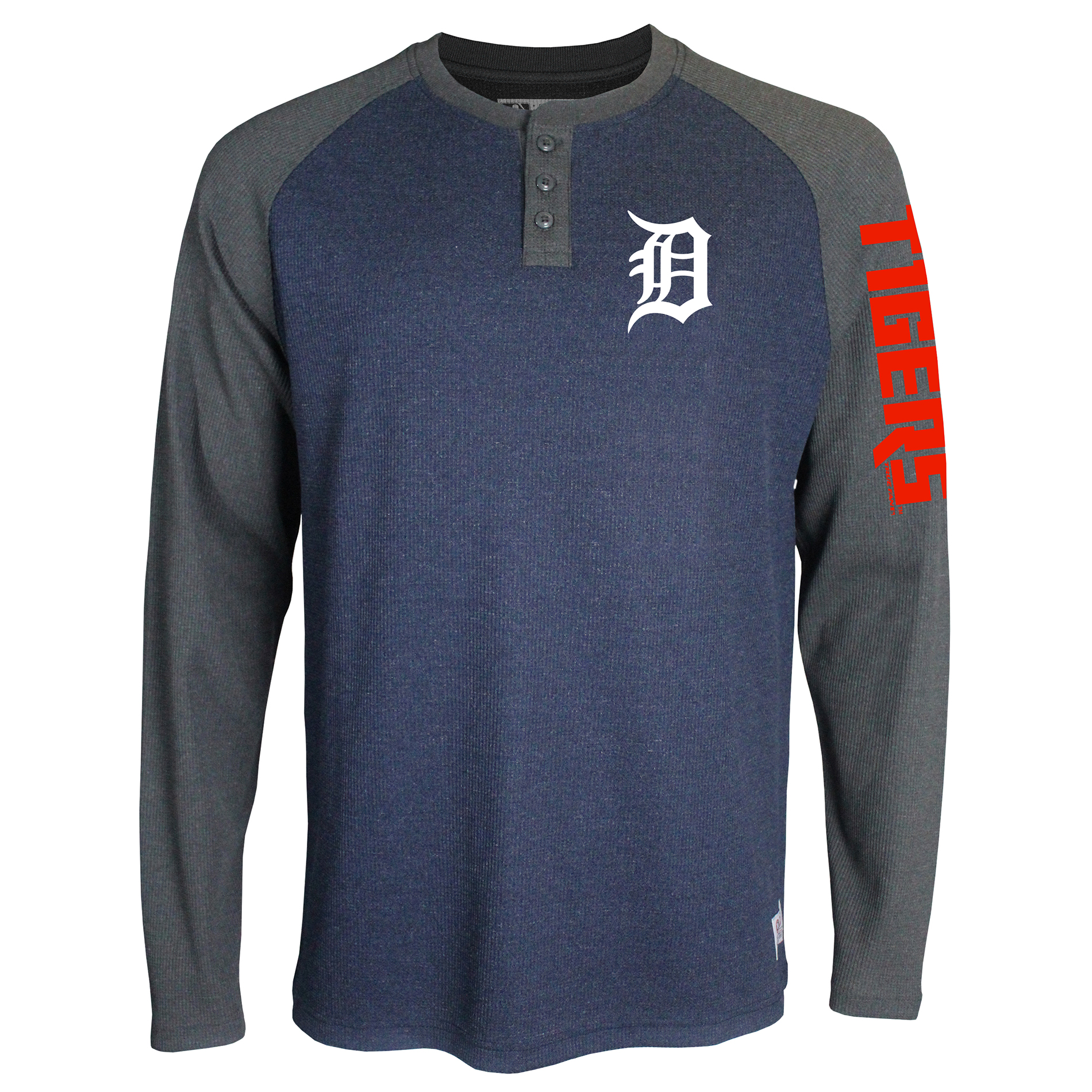 MLB Men&#8217;s Thermal Henley T-Shirt - Detroit Tigers