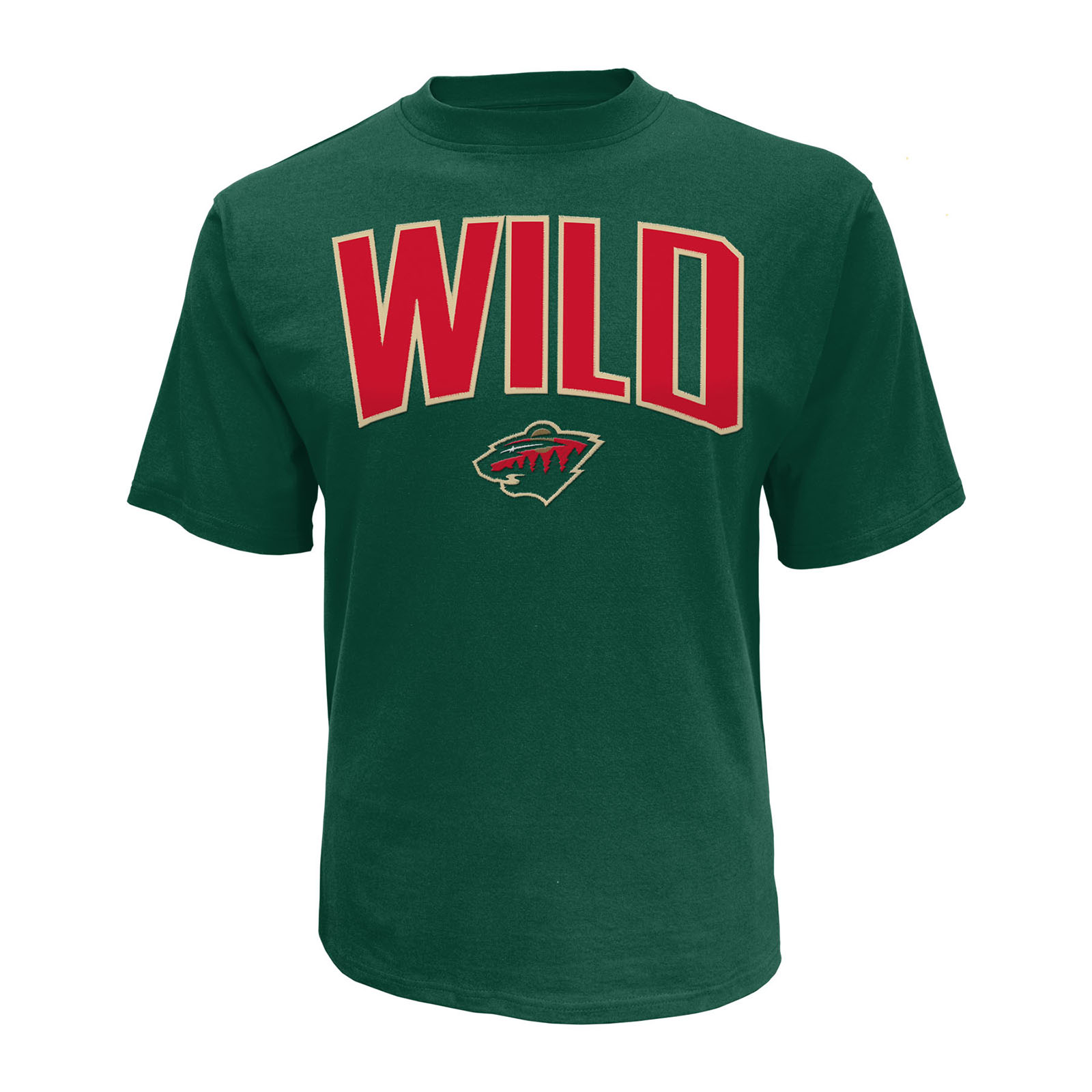 NHL Men’s Big & Tall Applique T-Shirt - Minnesota Wild, Size: 3XL NHL Men’s Big & Tall Applique T-Shirt - Minnesota Wild, Size: 3XL