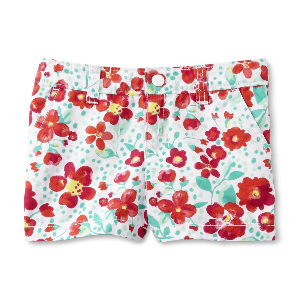 Toughskins Infant & Toddler Girl's Twill Shorts - Floral