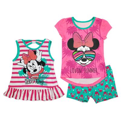 Disney Minnie Mouse Toddler Girl's T-Shirt, Tank Top & Shorts