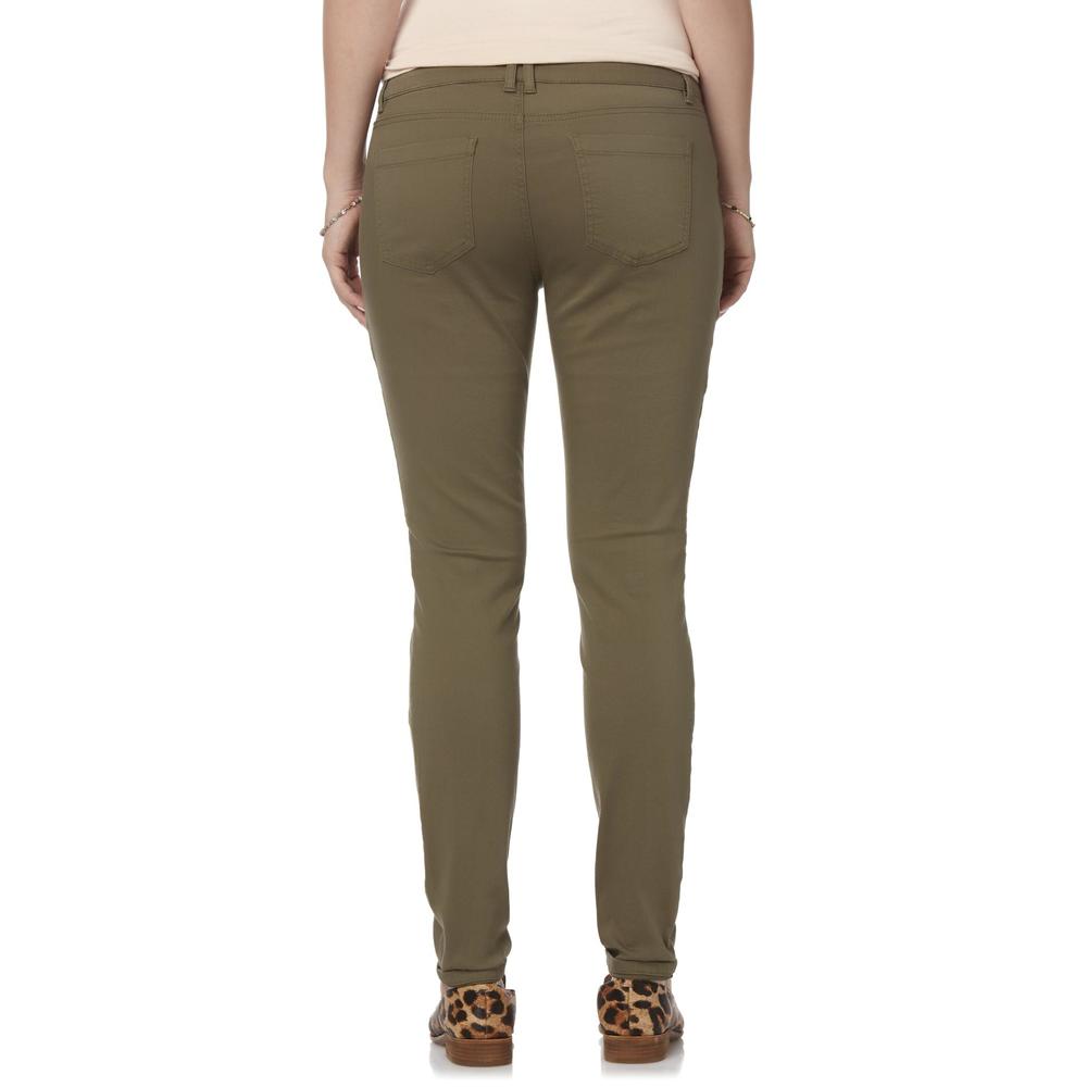 Simply Styled Women's Twill Moto Pants
