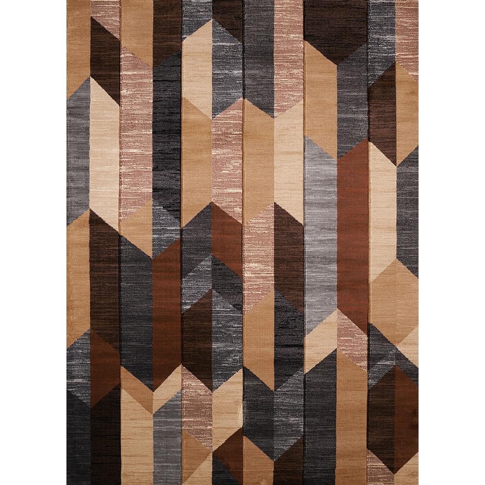 United Weavers of America Contours Dominion Brown Area Rug