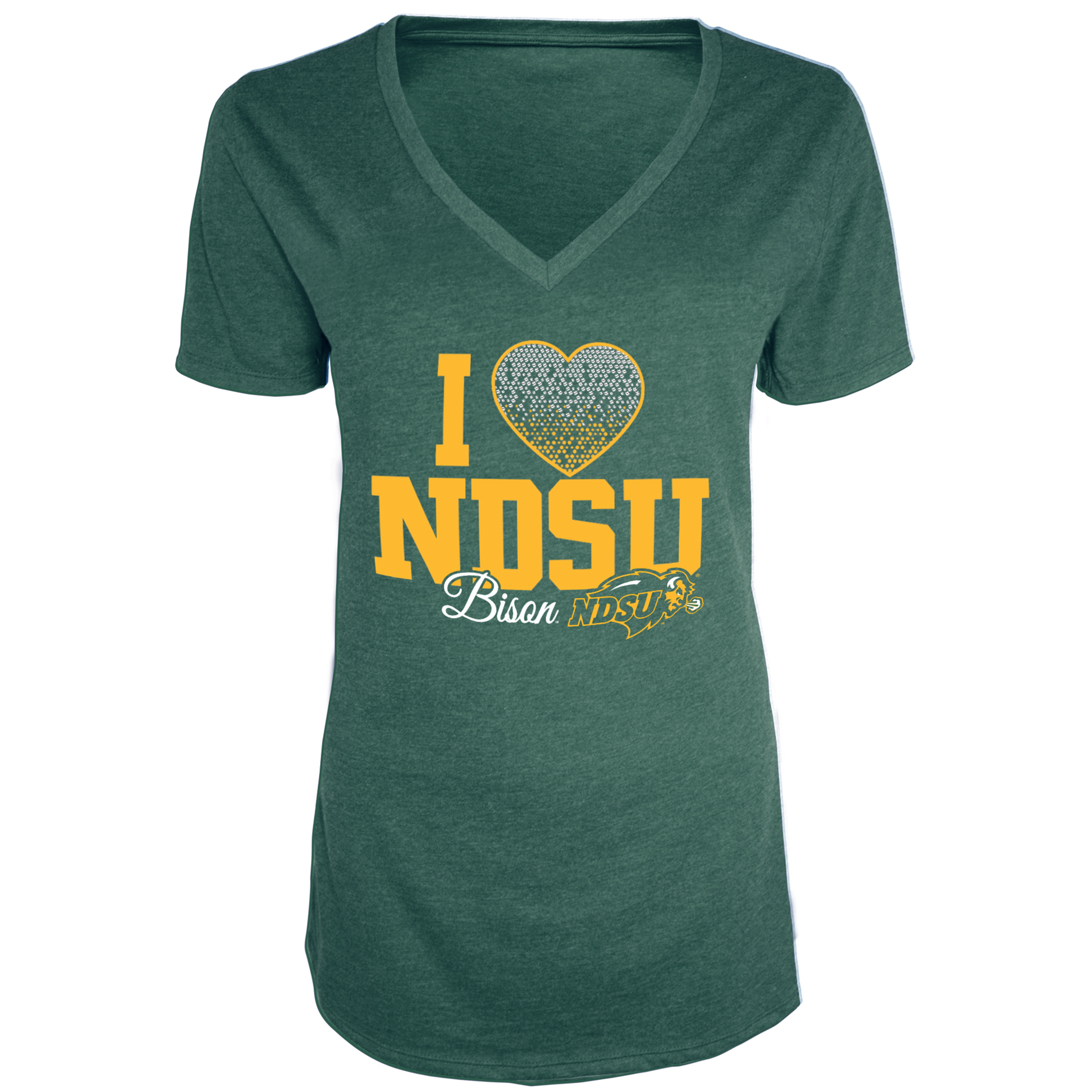 NCAA North Dakota State Bison Women's V-neck Tee