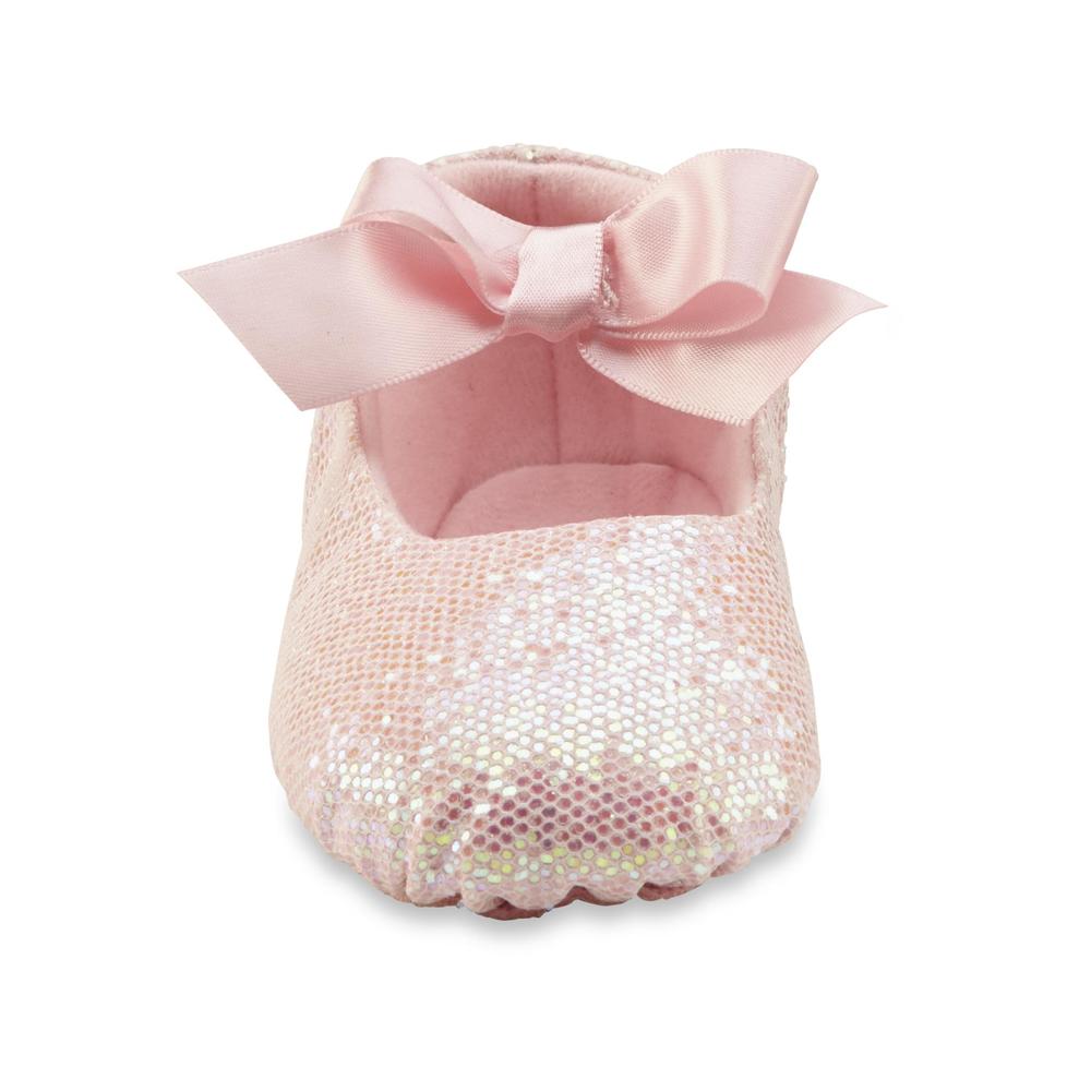 Dance Class Baby/Toddler Girl's Pink Sparkle Ballet Slipper