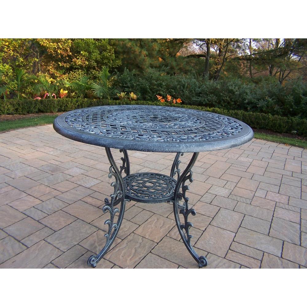 Oakland Living Cast Aluminum 42" Round Dining Table
