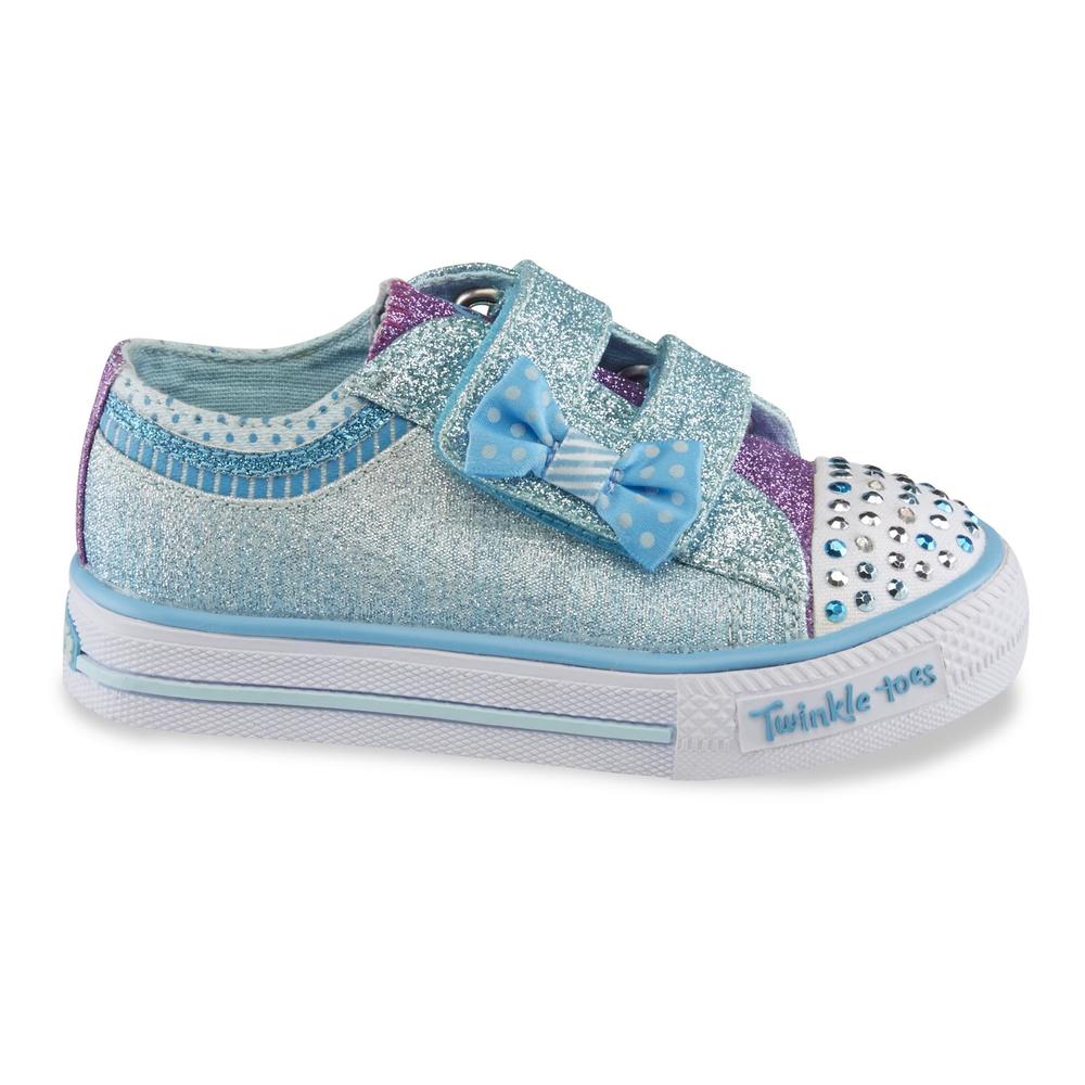 Skechers Toddler Girl's Twinkle Toes Blue Light-Up Sneaker