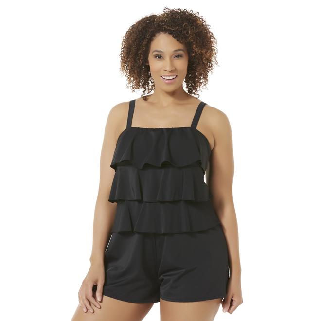 A SHORE FIT! Women's Plus Swim Jumpsuit