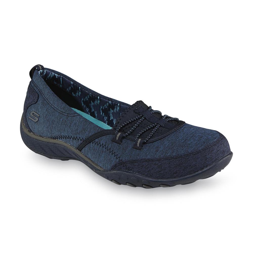 Skechers Women's Relaxed Fit Five Star Navy Slip On Athletic Shoe