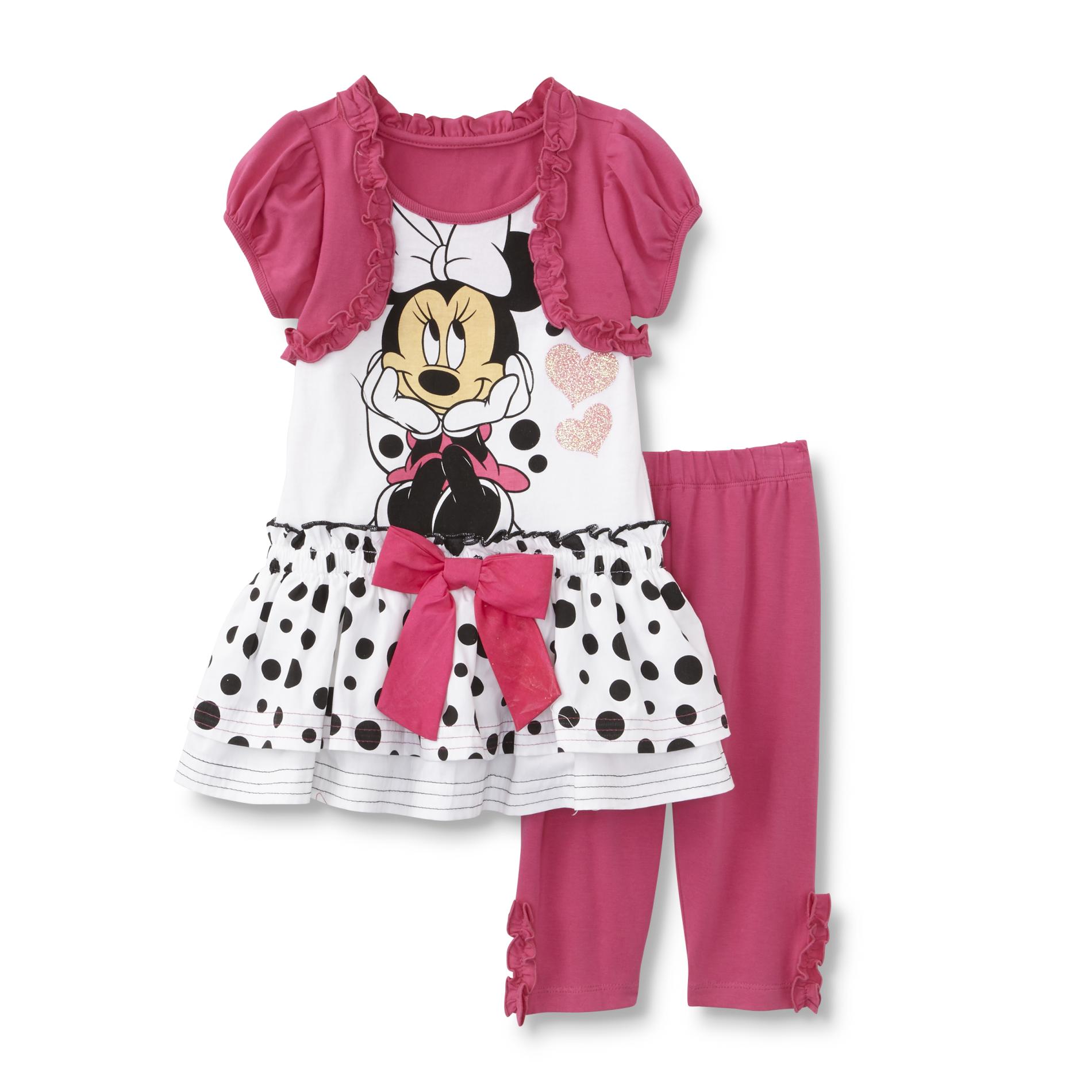 Disney Minnie Mouse Infant & Toddler Girl's Dress & Leggings