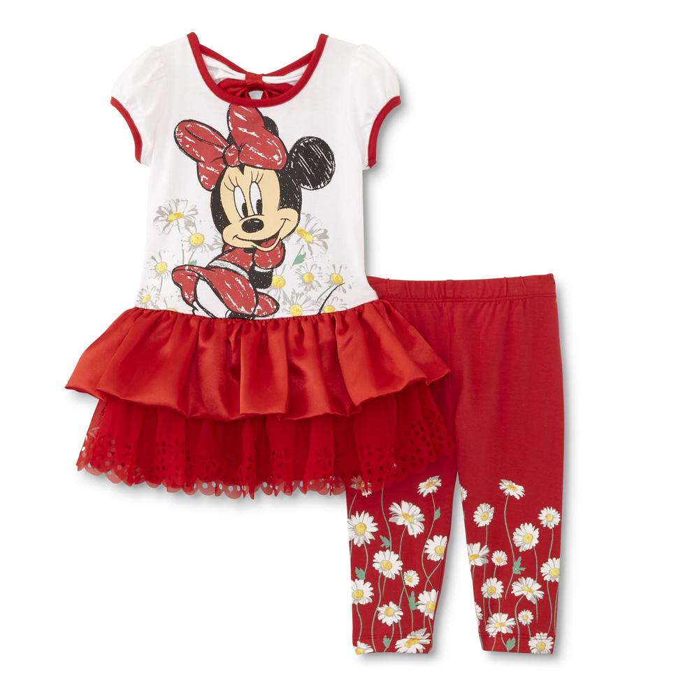 Disney Minnie Mouse Infant & Toddler Girl's Dress & Leggings - Daisies