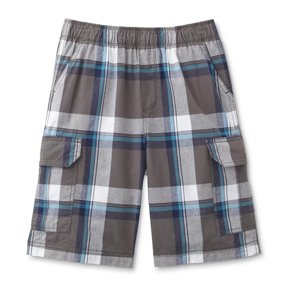 Canyon River Blues Boy's Cargo Shorts - Plaid
