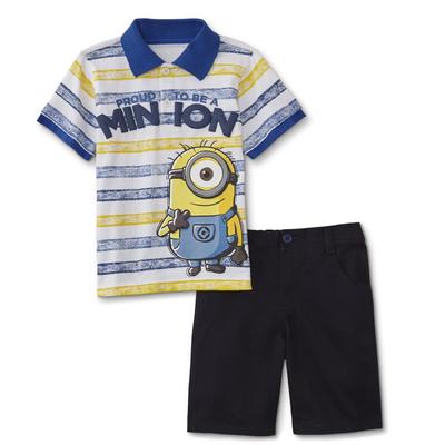 Illumination Entertainment Toddler Boy's Polo Shirt & Shorts - Striped