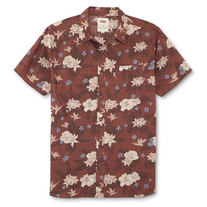 Levi's Men's ShortSleeve Shirt Floral Print