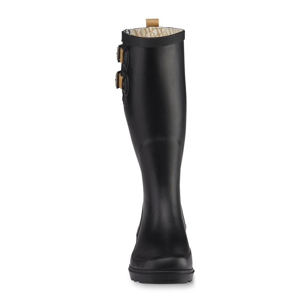 Chooka Women's Black Rubber Rain Boot