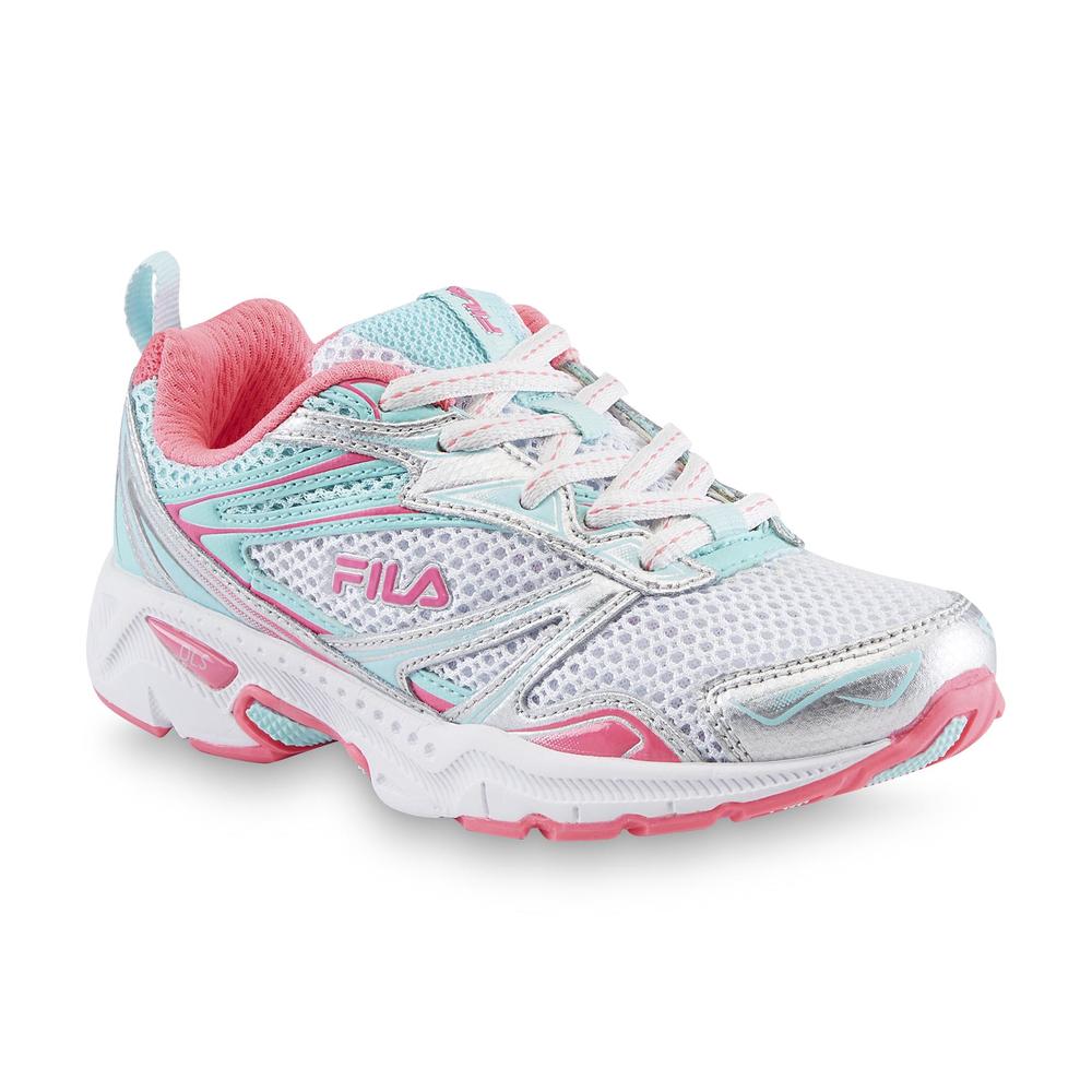 Fila Girl's Royalty White/Pink/Mint Running Shoe