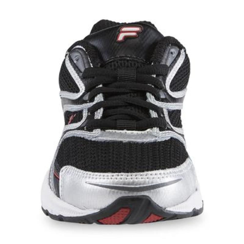 Fila Boy's Xtent 3 Black/Silver/Red Running Shoe