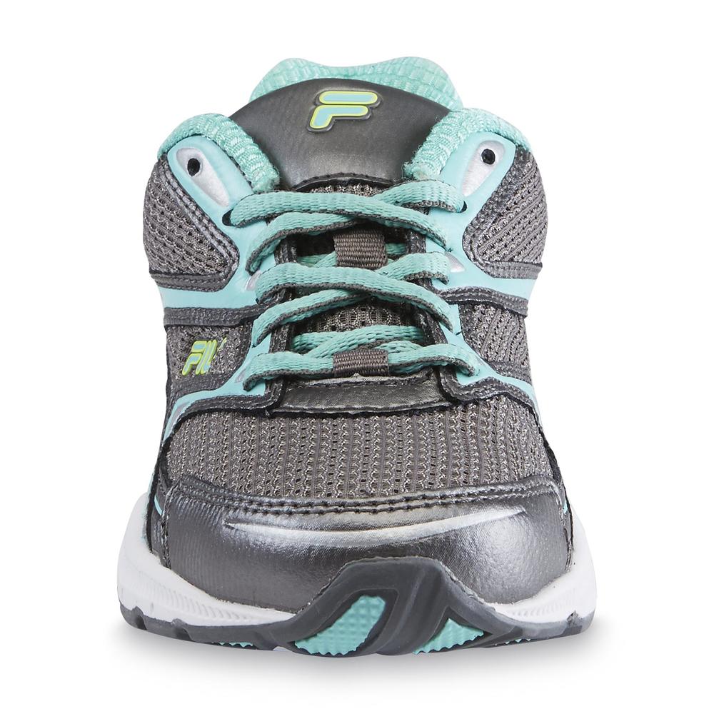 Fila Girl's Xtent 3 Gray/Green Running Shoe