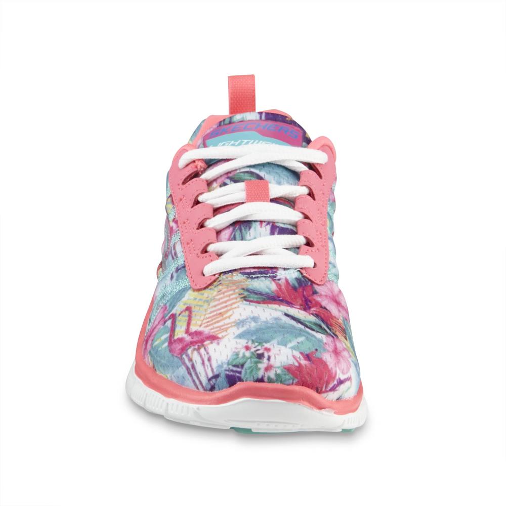 Skechers Women's Lightweight Floral Bloom Pink/Multicolor Athletic Shoe