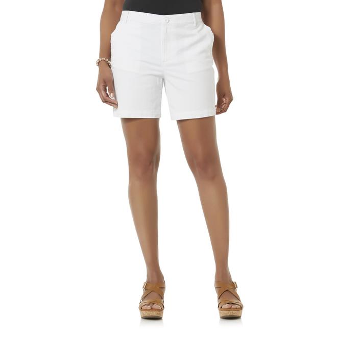 Basic Editions Women's Twill Shorts - Kmart